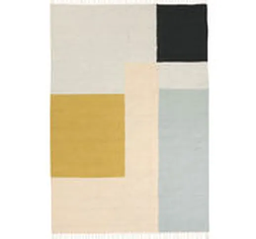 Tappeto Kelim Squares - / XL - 160 x 250 cm di  - Multicolore - Tessuto