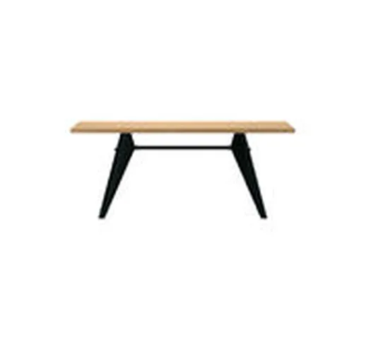 Tavolo rettangolare EM Table - / 180 x 90 cm - By Jean Prouvé, 1950 di  - Legno naturale -...