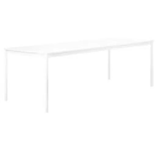 Tavolo rettangolare Base - /250 x 90 cm di  - Bianco - Legno