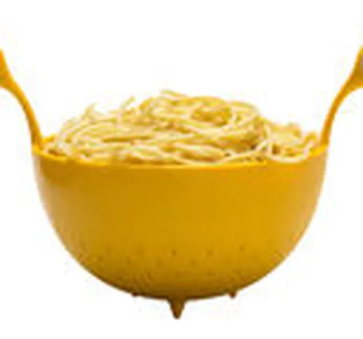 Scolapasta Spaghetti Monster - / Ø 22 cm di  - Giallo - Materiale plastico
