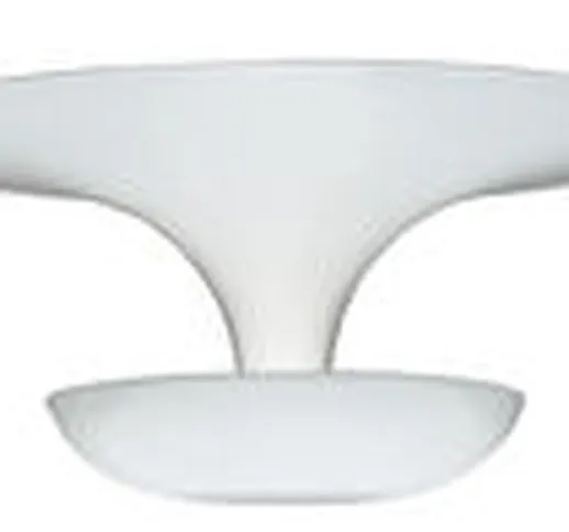 Plafoniera Funnel Mini - / LED - Ø 22 cm di  - Bianco - Metallo
