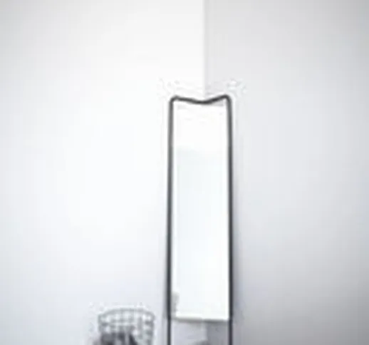 Specchio da terra Kaschkasch - / da appoggiare - L 42 x H 175 cm di  - Bianco - Metallo