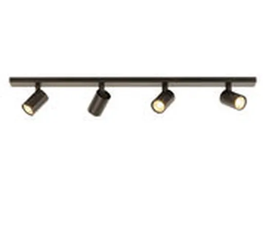 Plafoniera Ascoli Four Bar - / 4 spot orientabili - L 90 cm di  - Metallo - Metallo