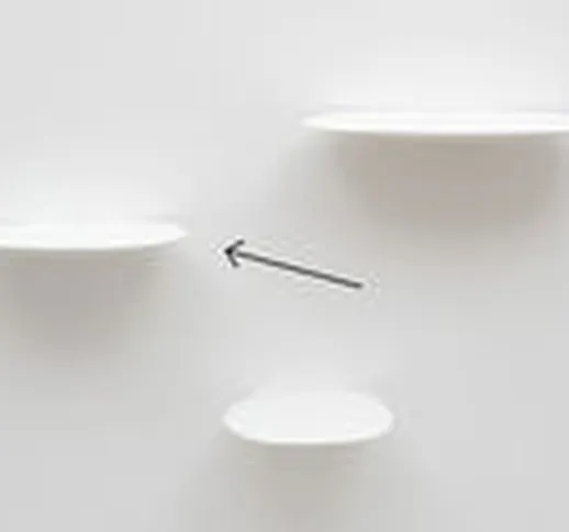Scaffale Isola Medium - / Ceramica - L 22 cm di  - Bianco - Ceramica
