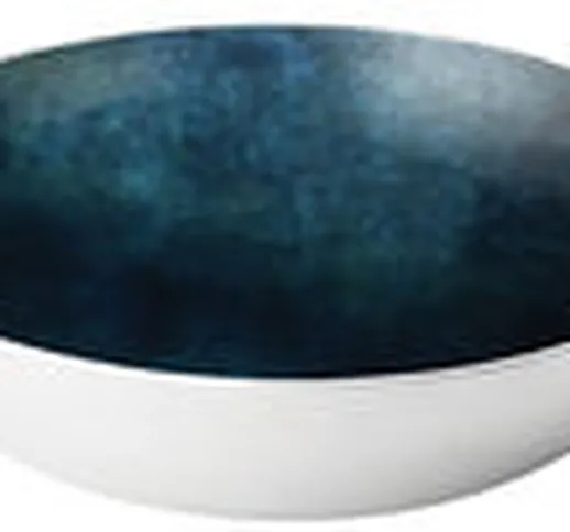 Insalatiera Stockholm Horizon / Ø 40 x H 11 cm -  - Blu/Metallo - Metallo/Ceramica