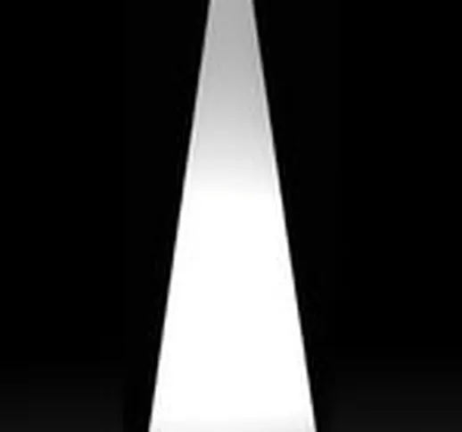 Lampada a stelo Cono Outdoor - H 150 cm - Pour l'extérieur di  - Bianco - Materiale plasti...