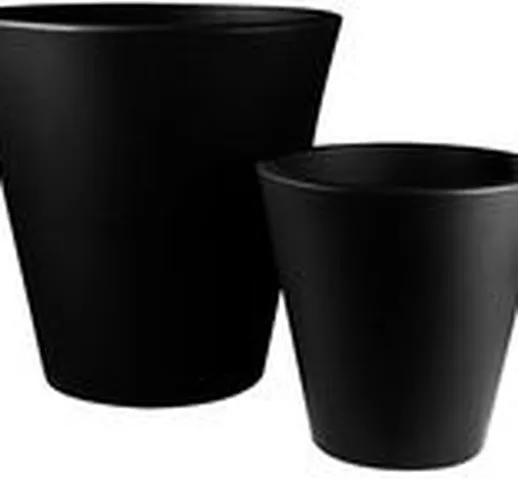Vaso per fiori New Pot - h 70 cm di  - Nero - Materiale plastico