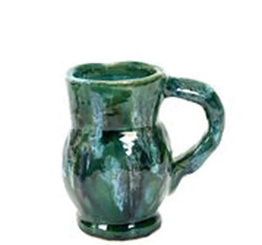 Vaso Water - / H 19 cm di  - Verde - Ceramica