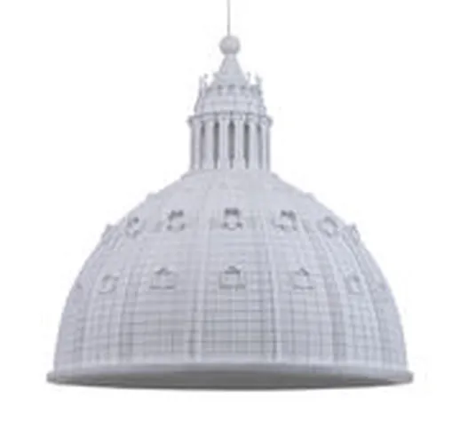 Sospensione Cupolone LED - / Cupola basilica San Pietro - Ø 70 cm - Resina di  - Bianco -...