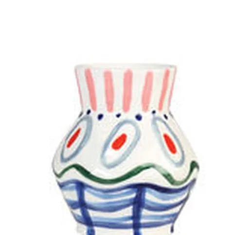 Vaso Vase Dalil - / Dipinto a mano di  - Multicolore - Ceramica
