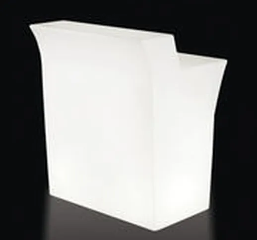 Bancone luminoso Jumbo LED RGB - / L 90 cm - Senza fili di  - Bianco - Materiale plastico