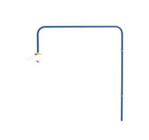 Applique con presa Hanging Lamp n°5 - / H 100 x L 90 cm di  - Blu - Metallo