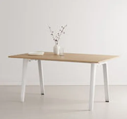 Tavolo rettangolare New Modern - / 160 x 95 cm - Rovere eco-certificato / 6 a 8 persone di...