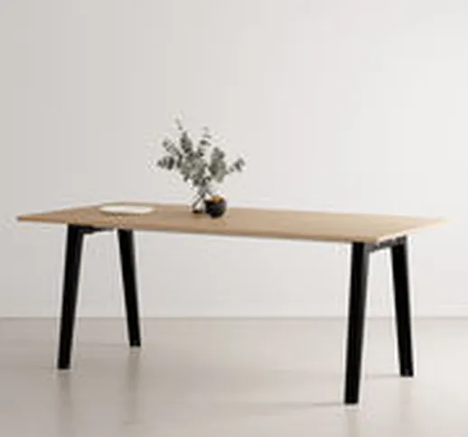 Tavolo rettangolare New Modern - / 190 x 95 cm - Rovere eco-certificato / 8 a 10 persone d...