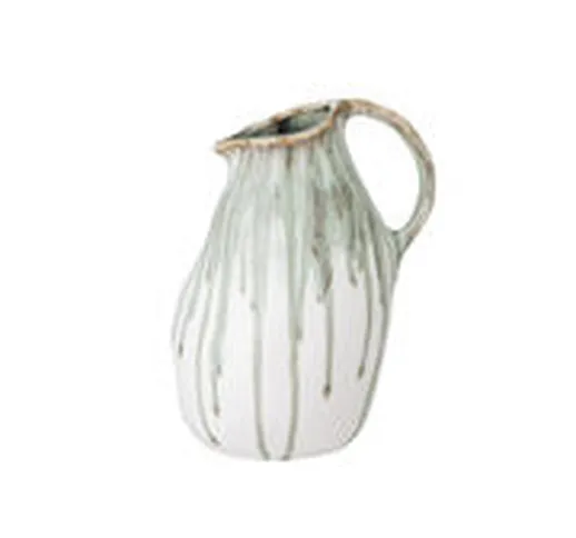 Vaso Link - / Ø 12 x H 19 cm - Gres di  - Bianco - Ceramica