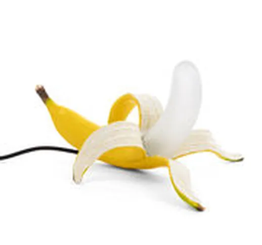 Lampada da tavolo Banana Dewey - / Resina & vetro di  - Giallo - Materiale plastico