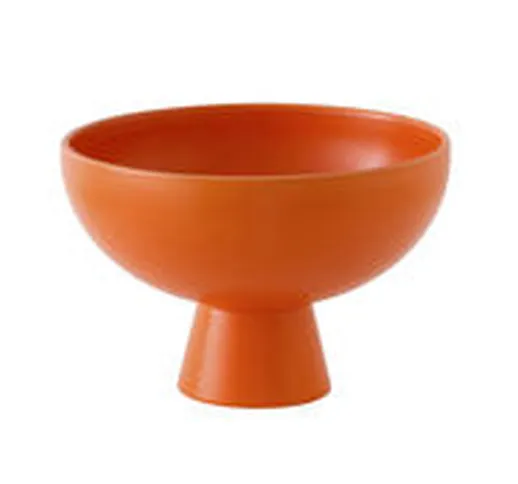 Coppa Strøm Large - / Ø 22 cm - Ceramica / Fatta a mano di  - Arancione - Ceramica