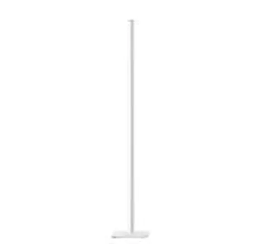 Lampada a stelo Ilio Mini LED - / Bluetooth - H 175 cm di  - Bianco - Metallo