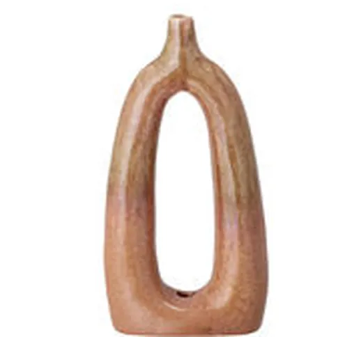 Vaso - / Ceramica - Fatto a mano / H 24,5 cm di  - Arancione/Marrone - Ceramica