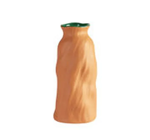 Vaso Fused Swirl - / Ø 9 x H 20 cm - Ceramica di  - Marrone - Ceramica