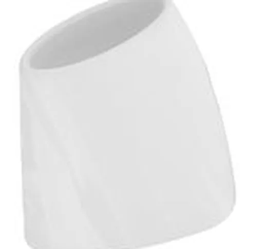Vaso per fiori Tao M - A 60 cm - Versione laccata di  - Bianco - Vetro/Materiale plastico