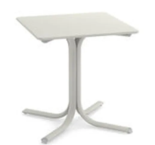 Tavolo quadrato System - / 70 x 70 cm di Emu - Bianco - Metallo