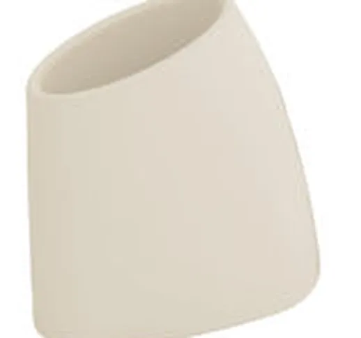 Vaso per fiori Tao M - A 60 cm di  - Bianco/Beige - Vetro/Materiale plastico