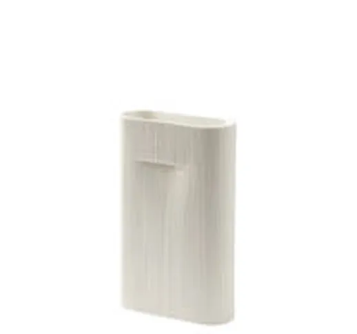 Vaso Ridge Medium - / H 35 cm di  - Bianco - Ceramica