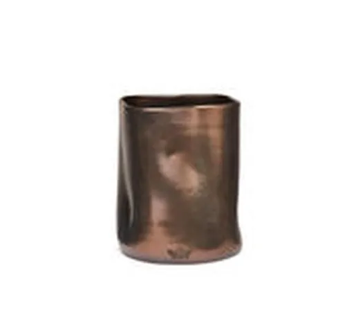Contenitore per utensili Bosselé - / Vaso - Ø 14,5 x 19 cm - Ceramica di  - Rame/Metallo -...