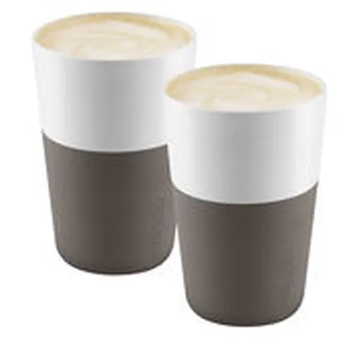 Tazza Cafe Latte - / Set di 2 - 360 ml di  - Beige - Ceramica