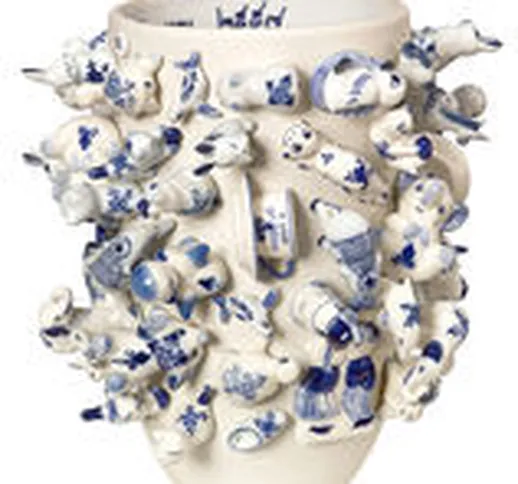 Vaso souvenir Holland / H 25 cm -  - Bianco - Ceramica