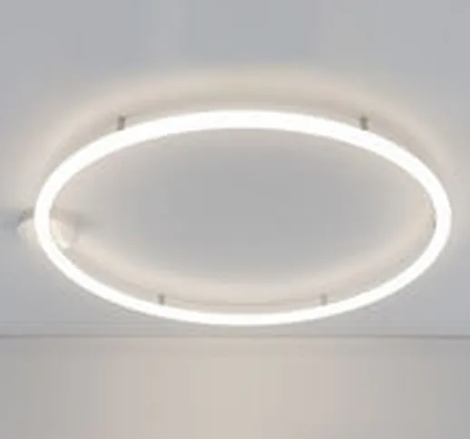 Applique Alphabet of light Circular - / LED - Ø 155 cm / Bluetooth di  - Bianco - Material...