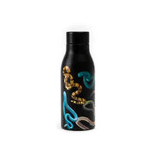 Borraccia isotermica Toiletpaper - Snakes - / Acciaio - 0,5L di  - Nero - Metallo