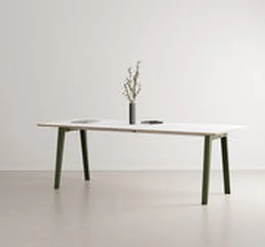 Tavolo rettangolare New Modern - / 220 x 95 cm - Laminato / 10 a 12 persone di  - Verde -...