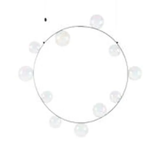 Sospensione Hubble Bubble 11 - / LED - Ø 99 cm / Vetro iridescente di  - Bianco - Vetro