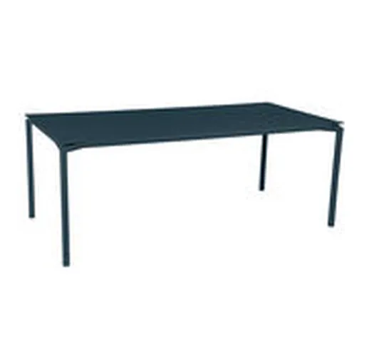 Tavolo rettangolare Calvi - / 195 x 95 cm - Alluminio / 10 a 12 persone - Piano rimovibile...