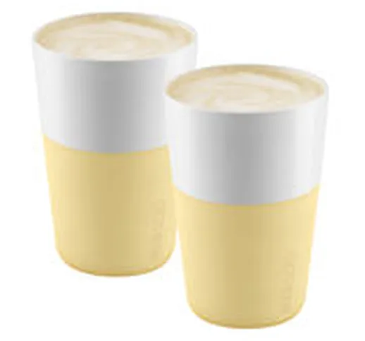 Tazza Cafe Latte - / Set di 2 - 360 ml di  - Giallo - Ceramica