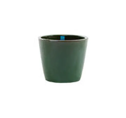 Vaso per fiori Pots - / Gres smaltato - Ø 30 x H 25 cm / Fatto a mano di  - Verde - Cerami...