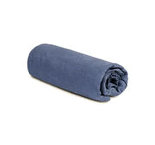 Lenzuola con angoli  180 x 200 cm - / 180 x 200 cm - Lino lavato di  - Blu - Tessuto