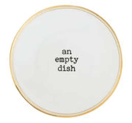 Piatto An empty dish - / Ø 22 cm di  - Bianco - Ceramica
