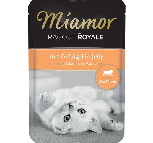 Miamor Ragù Royal Kitten 22 x 100 g - Pollo
