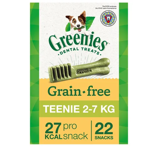 Greenies Snack Senza Cereali 170 g - Teenie 22 pz.