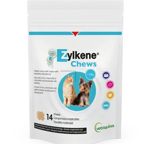 Zylkene Chew 75 g per cani e gatti fino a 10 kg - Set risparmio: 2 x 1 pz (2 x 14 Chews)