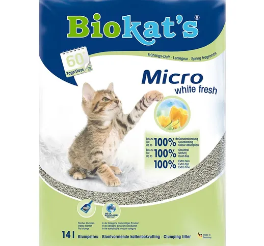 Lettiera Biokat's Micro White Fresh - 14 l