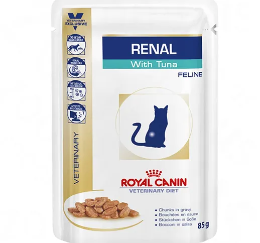 Fai scorta - Royal Canin Veterinary Diet 24 x 85 g / 100 g / 195 g - Renal - Pollo (24 x 1...