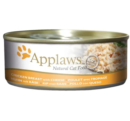 Applaws in brodo Petto di Pollo e Formaggio - 6 x 70 g