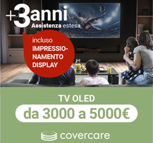 Assistenza estesa Covercare 3 anni per TV OLED (incluso impressionamento del display) 3000...