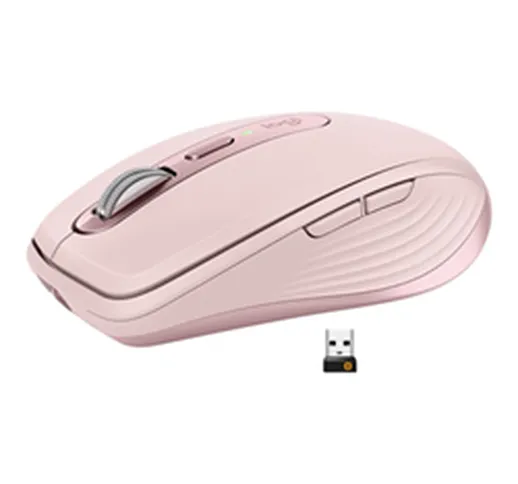 Mouse Mx anywhere 3 - mouse - bluetooth, 2.4 ghz - rosa 910-005990