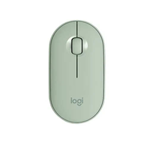 Mouse Pebble m350 - mouse - bluetooth, 2.4 ghz - eucalipto 910-005720