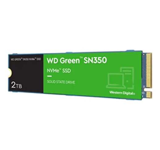 SSD Wd green sn350 nvme ssd - ssd - 2 tb - pci express 3.0 x4 (nvme) wds200t3g0c